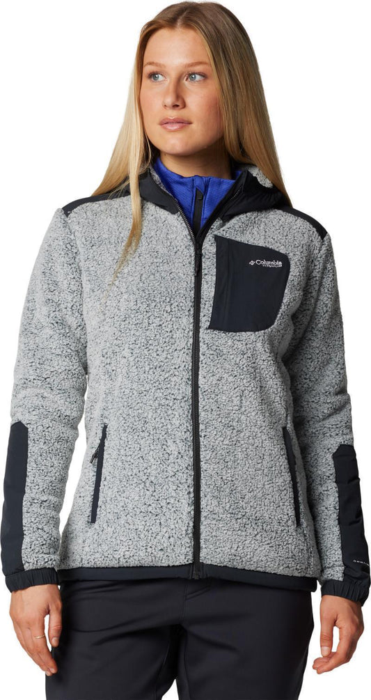 Arctic Crest Sherpa Full Zip - Womens - White / Black 1