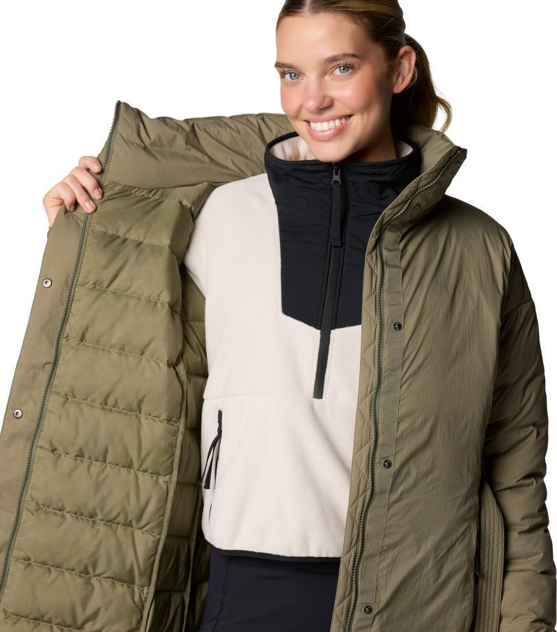 Ardenwood Novelty Down Jacket - Womens - stone green 1