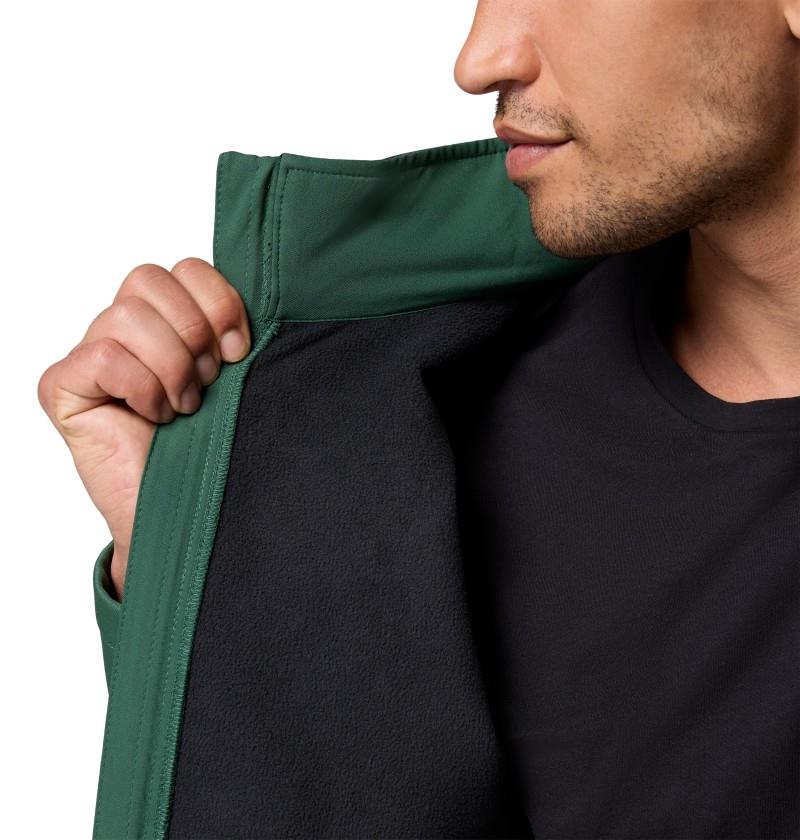 Ascender Softshell Jacket, Tall - Mens - rain forest / black 1