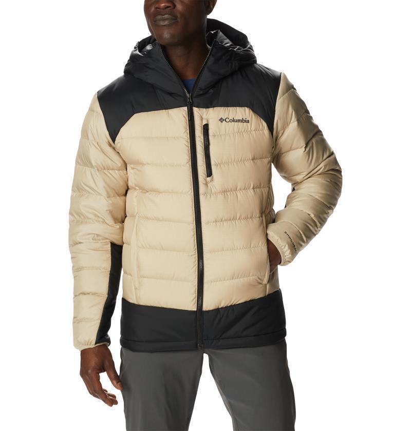 Autumn Park Down Hooded Jacket - Mens - Ancient Fossil / Black 1