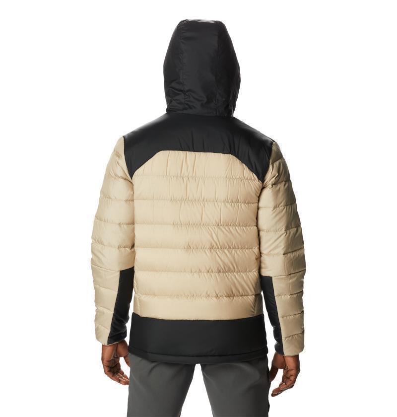 Autumn Park Down Hooded Jacket - Mens - Ancient Fossil / Black 2