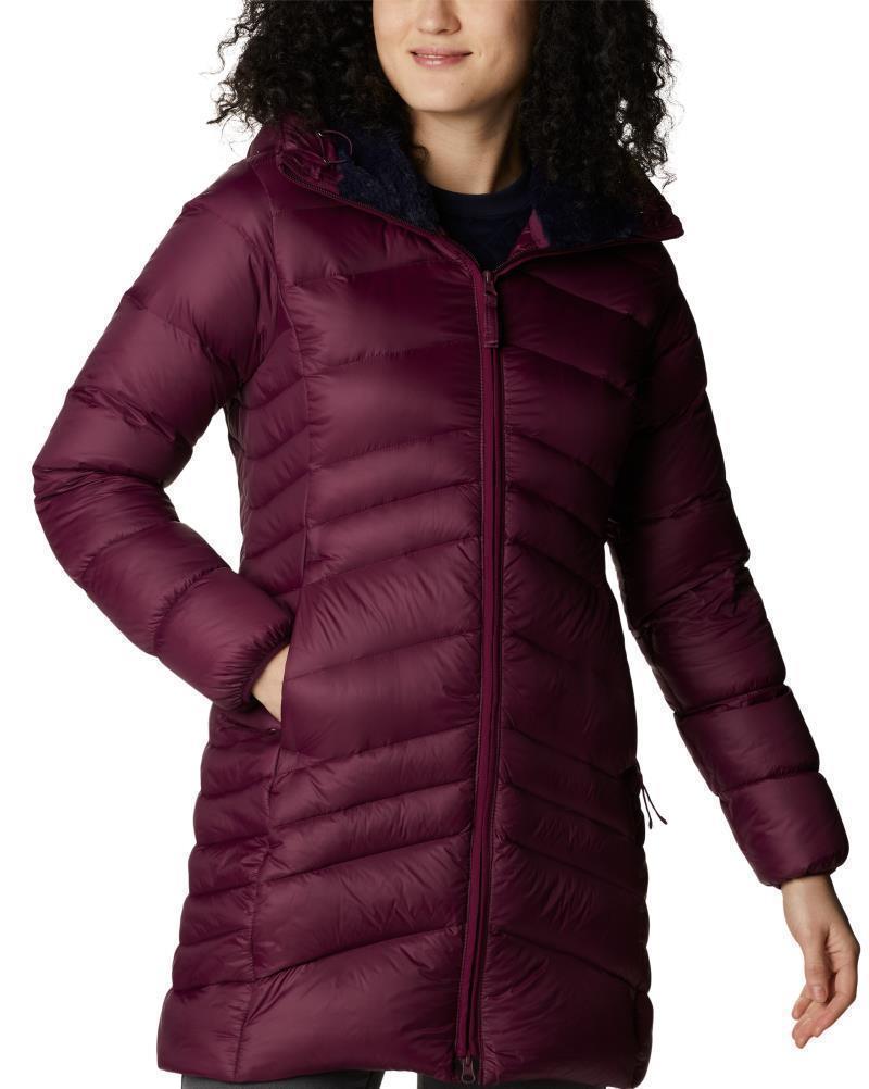 Autumn Park Down Mid Jacket - Womens - Marionberry 1