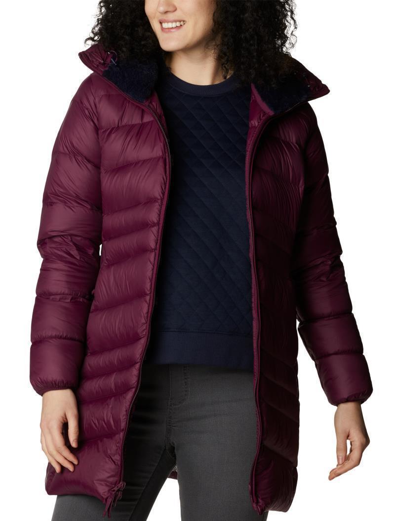 Autumn Park Down Mid Jacket - Womens - Marionberry 4