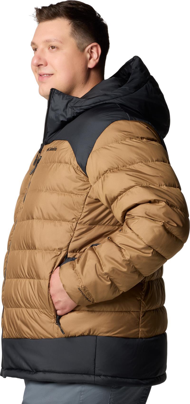 Autumn Park II Down Hooded Jacket, Extended - Mens - delta / black 1