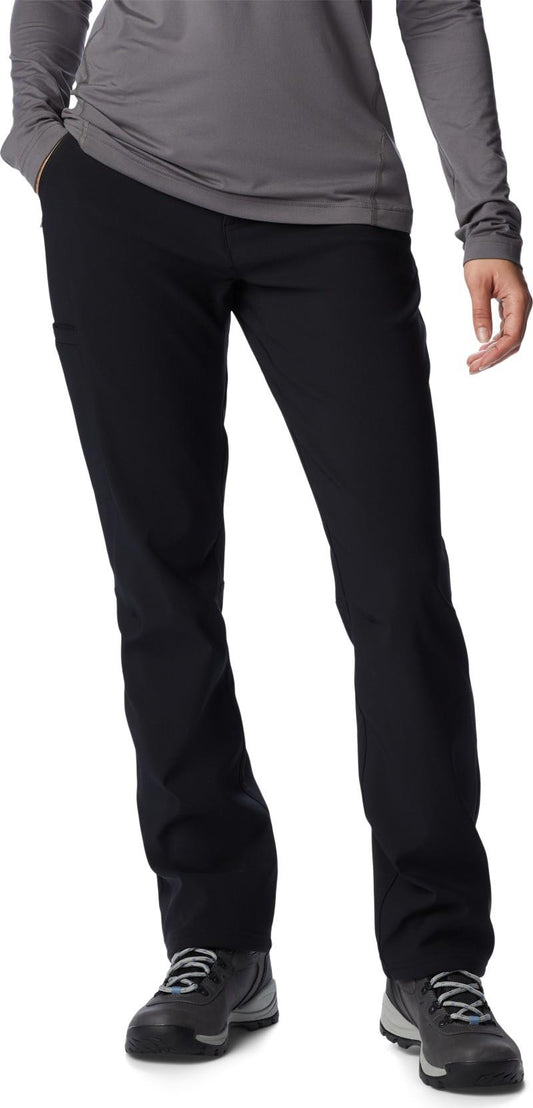 Back Beauty Warm Softshell Pants, Long - Womens - black 1