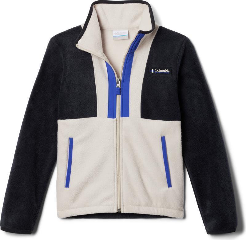 Back Bowl II Full Zip Fleece - Youth - Black / Dark Stone / Clematis Blue 1