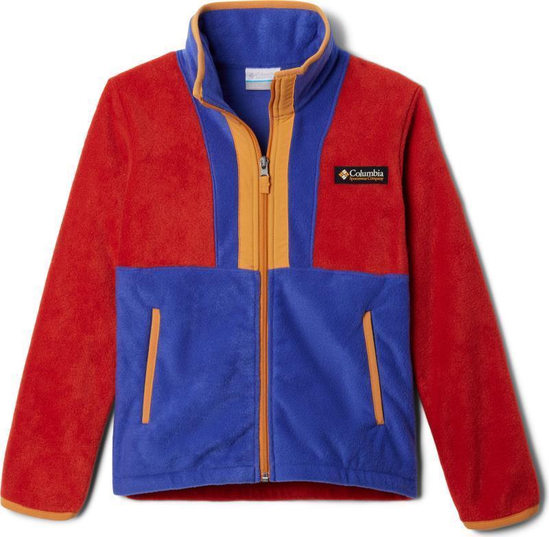 Back Bowl II Full Zip Fleece - Youth - Sail Red / Clematis Blue / Sunstone 1