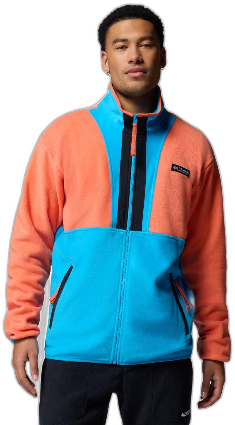 Backbowl II Full-Zip Fleece - Mens - zing / compass blue / black 1