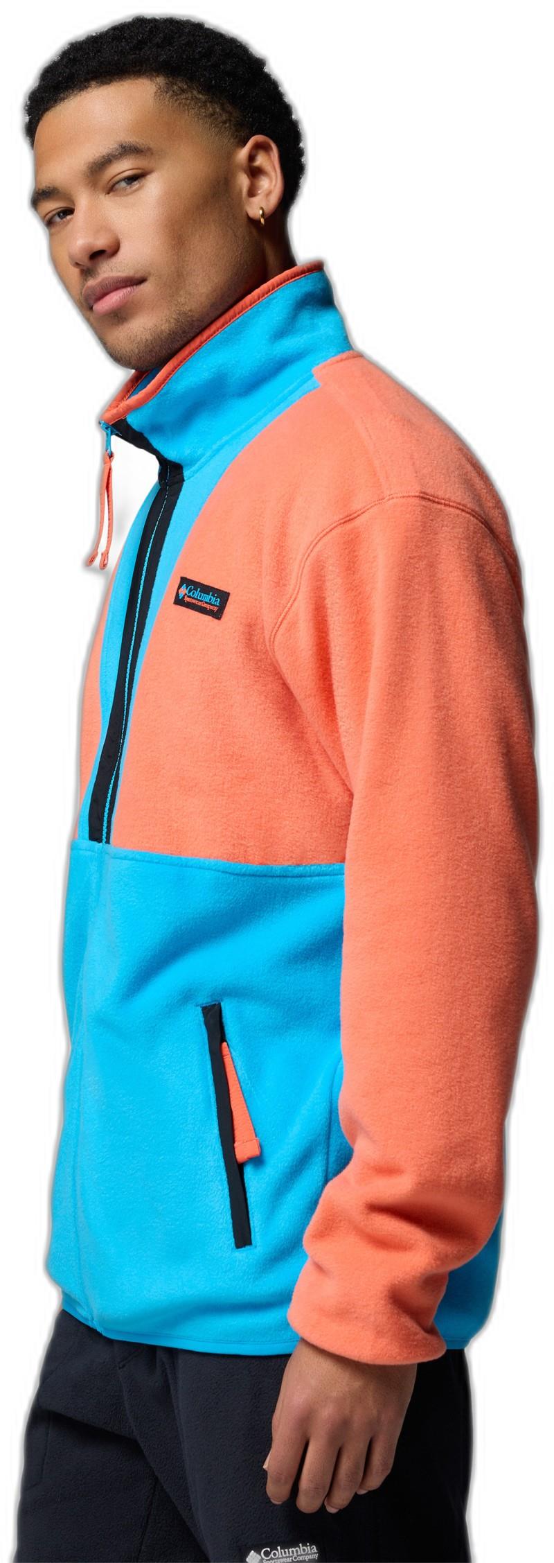 Backbowl II Full-Zip Fleece - Mens - zing / compass blue / black 1