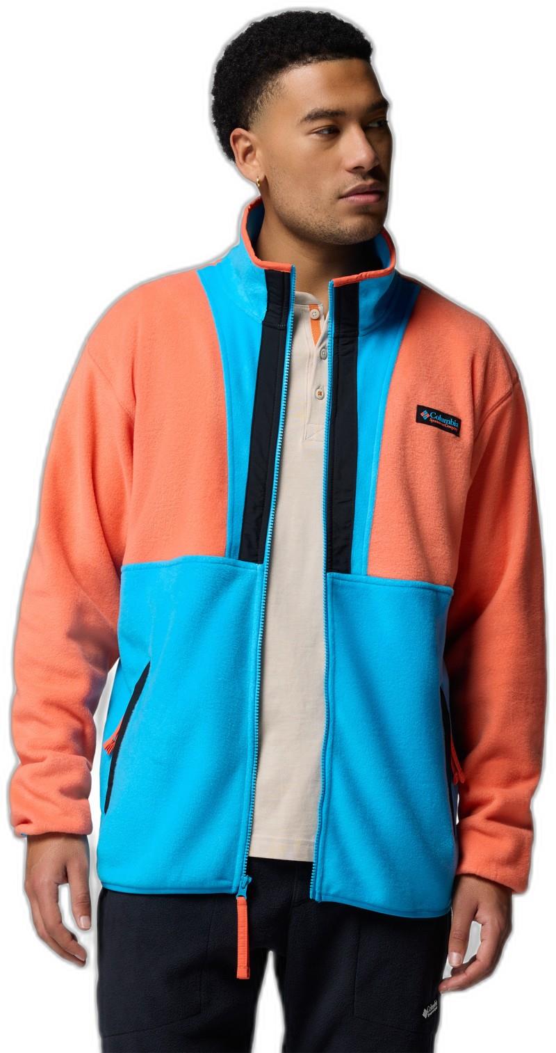 Backbowl II Full-Zip Fleece - Mens - zing / compass blue / black 1