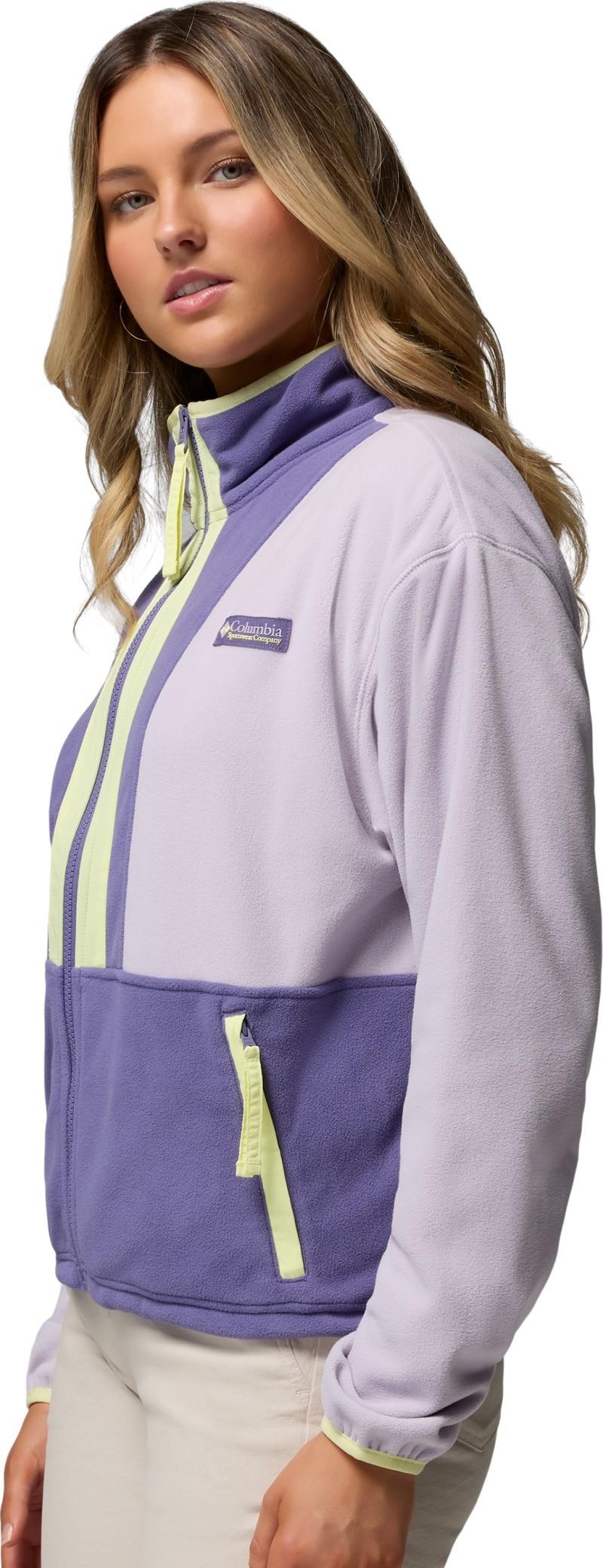 Backbowl II Full Zip Fleece - Womens - lavender pearl / stormwatch / citron haze 1