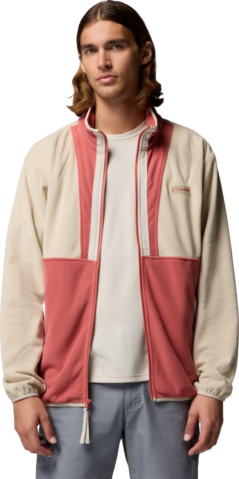 Backbowl II Lightweight Full Zip Fleece - Mens - ancient fossil / washed red / dark stone 1