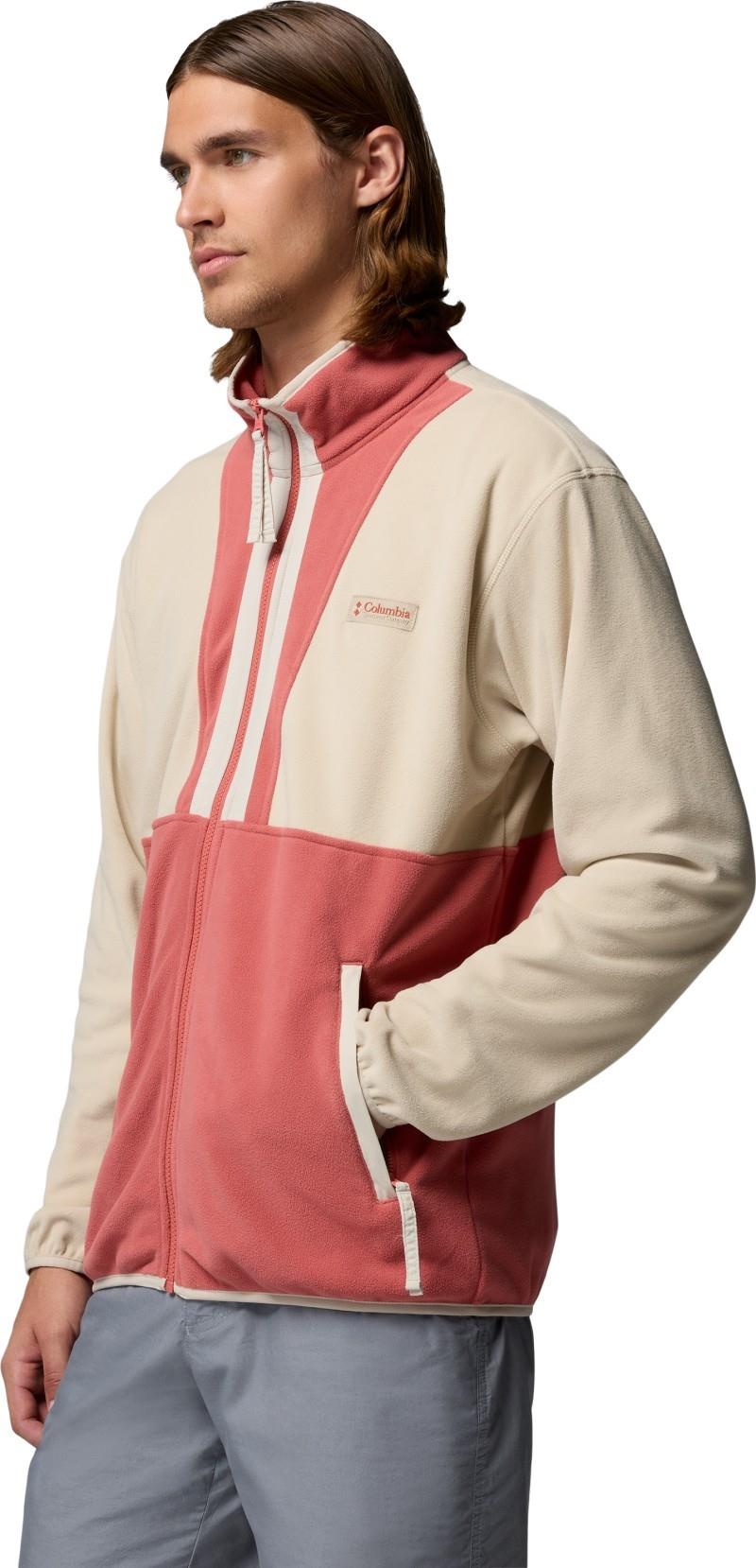 Backbowl II Lightweight Full Zip Fleece - Mens - ancient fossil / washed red / dark stone 1