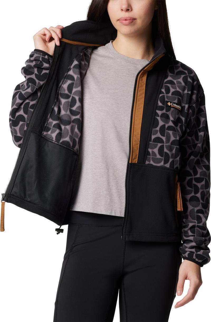 Backbowl II Printed Full Zip Fleece - Womens - Black Retroscape / Black 3