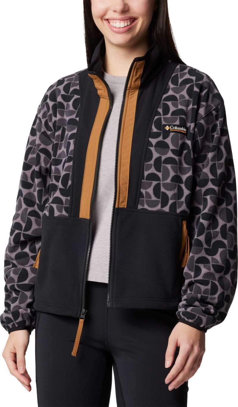 Backbowl II Printed Full Zip Fleece - Womens - Black Retroscape / Black 5