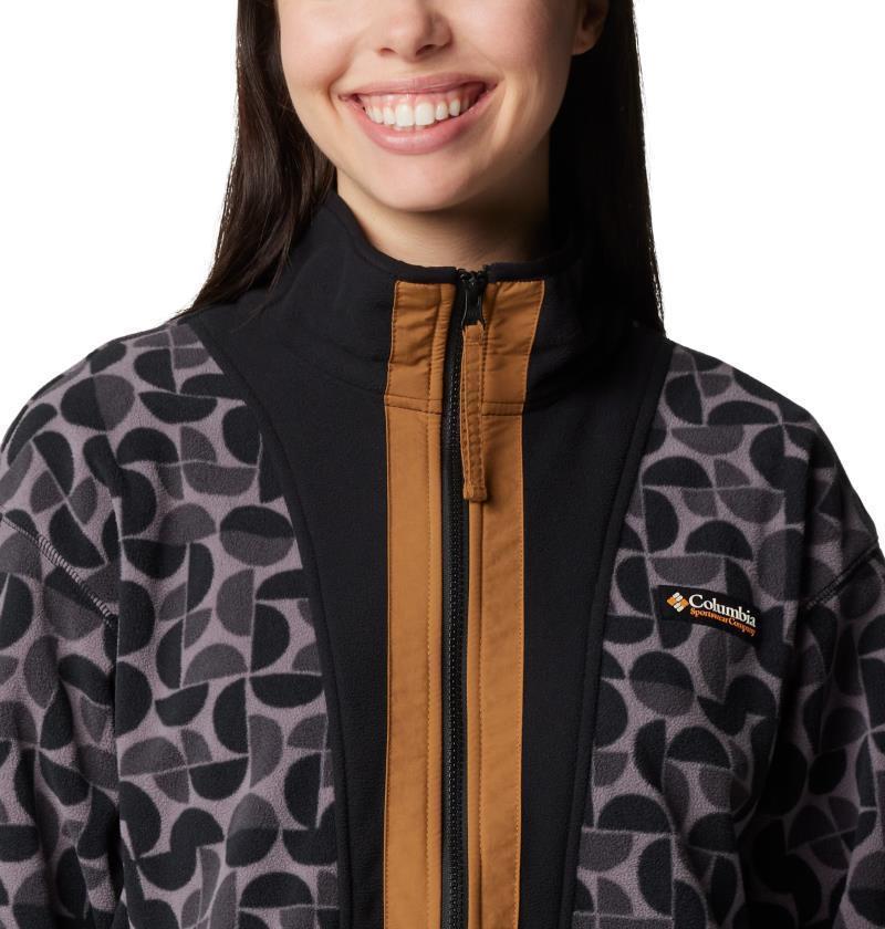 Backbowl II Printed Full Zip Fleece - Womens - Black Retroscape / Black 7