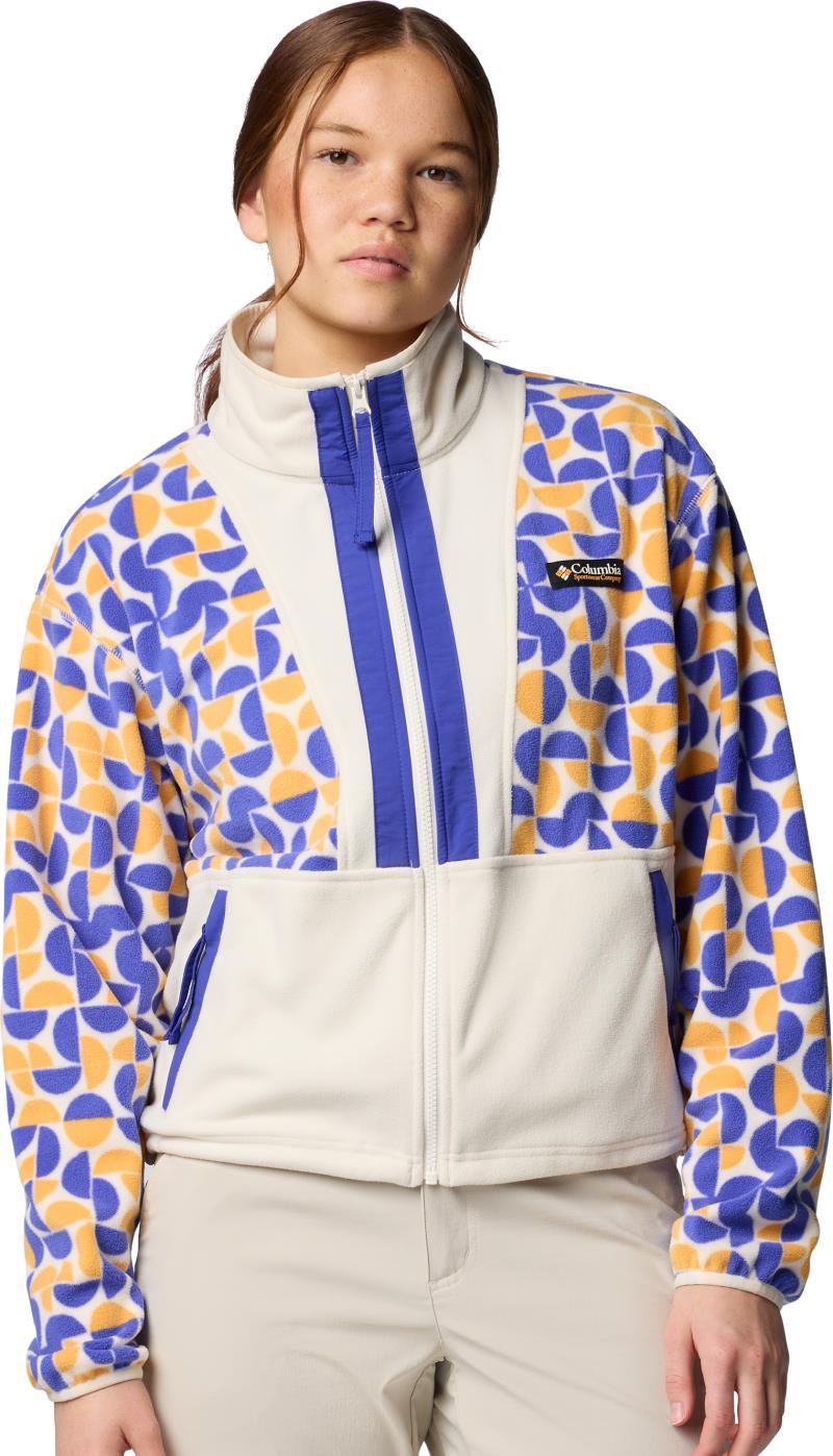 Backbowl II Printed Full Zip Fleece - Womens - sunstone retroscape / chalk 1