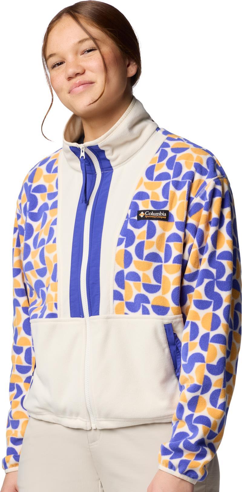 Backbowl II Printed Full Zip Fleece - Womens - sunstone retroscape / chalk 1