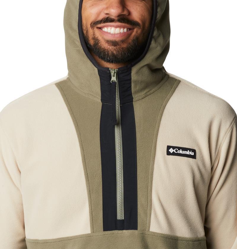 Backbowl Lite Half Zip Hoodie - Tall - Mens - Ancient Fossil / Stone Green / Black 5