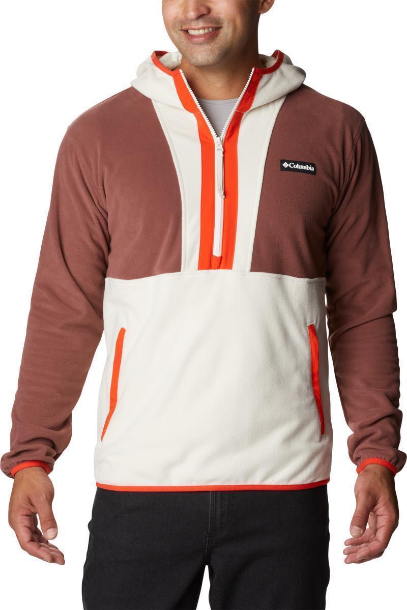 Backbowl Lite Half Zip Hoodie - Tall - Mens - Light Raisin / Chalk / Spicy 1