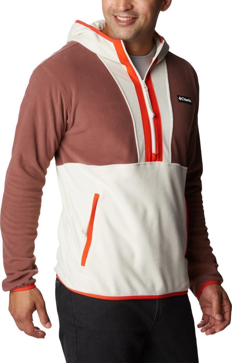 Backbowl Lite Half Zip Hoodie - Tall - Mens - Light Raisin / Chalk / Spicy 3