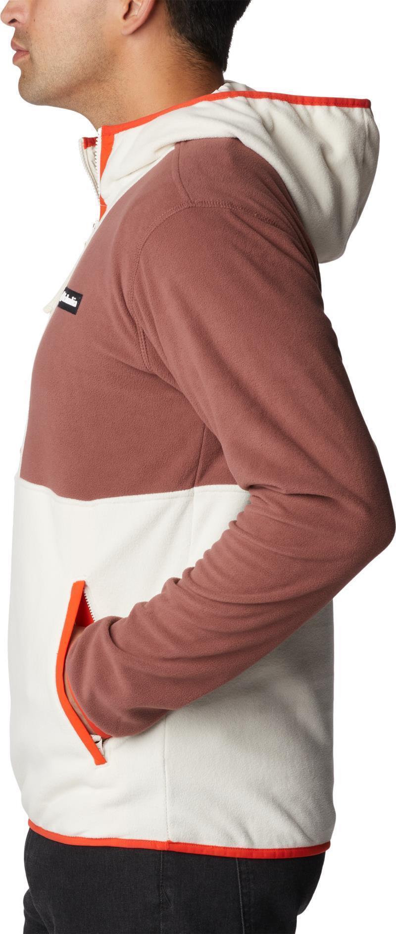 Backbowl Lite Half Zip Hoodie - Tall - Mens - Light Raisin / Chalk / Spicy 4
