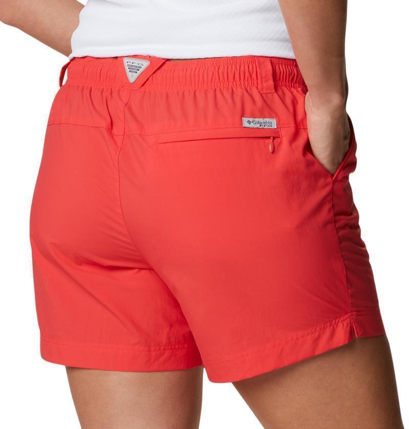 Backcast Water Shorts, 5" Inseam - Womens - Red Hibiscus 5
