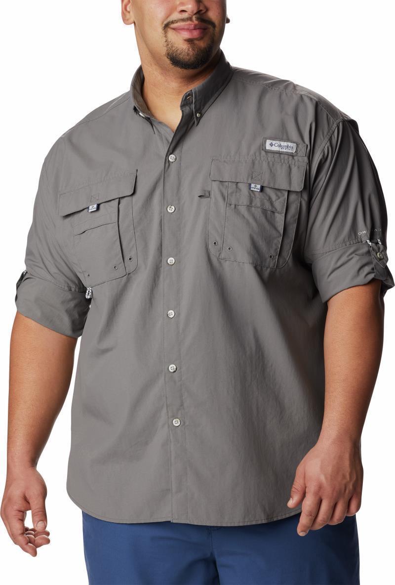 Bahama II LS Shirt, Extended - Mens - City Grey 3