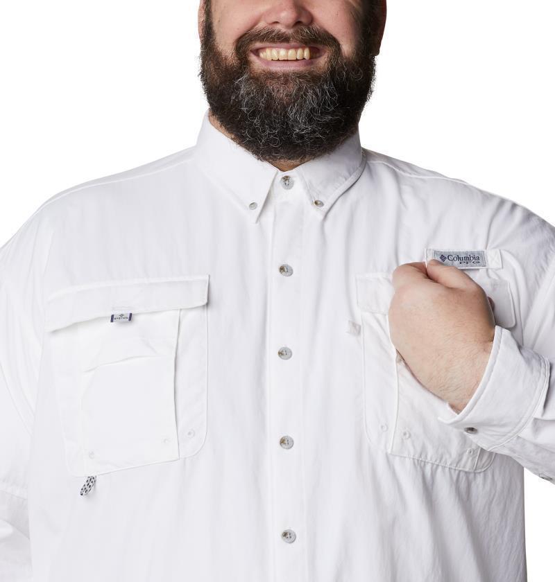 Bahama II LS Shirt, Extended - Mens - White 7