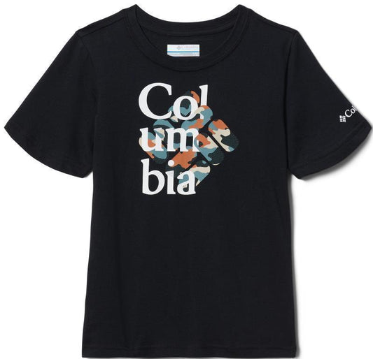 Basin Ridge SS Graphic Tee - Youth Boys - Black / Interlace Camo 1