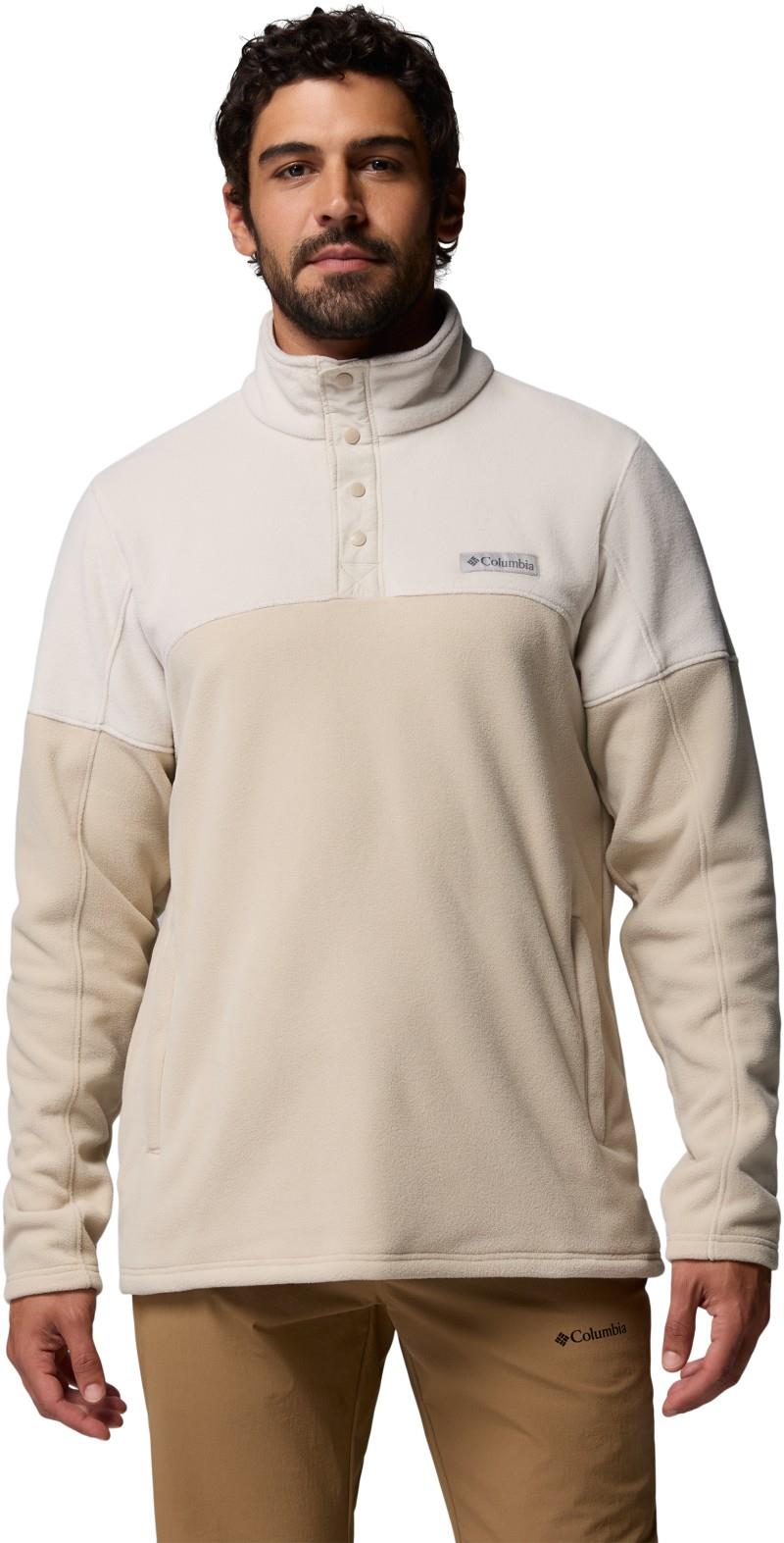 Basin Trail II Half Snap Fleece - Mens - ancient fossil / dark stone 1