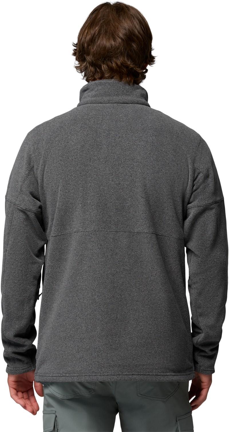 Basin Trail II Half Snap Fleece - Mens - black heather 1