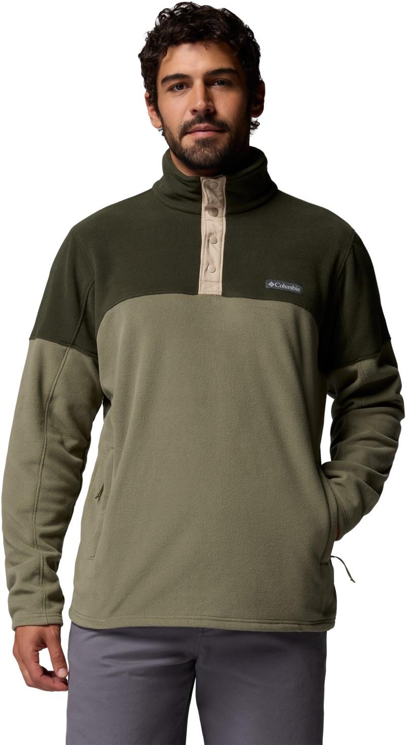 Basin Trail II Half Snap Fleece - Mens - greenscape / stone green 1