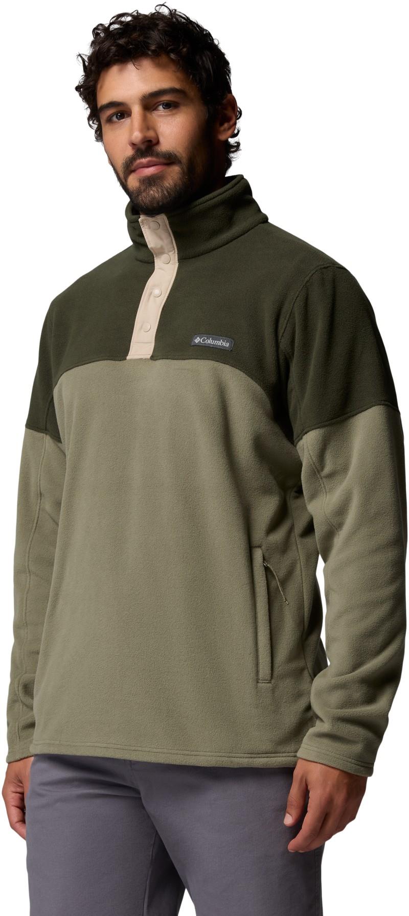 Basin Trail II Half Snap Fleece - Mens - greenscape / stone green 1