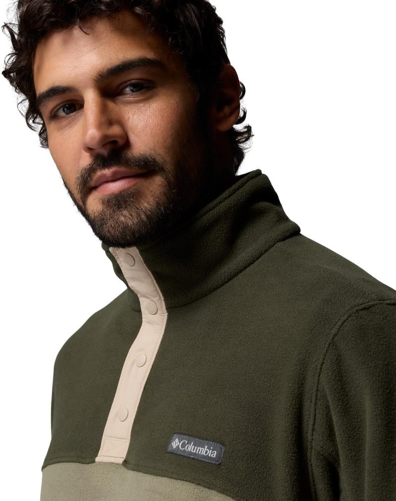 Basin Trail II Half Snap Fleece - Mens - greenscape / stone green 1