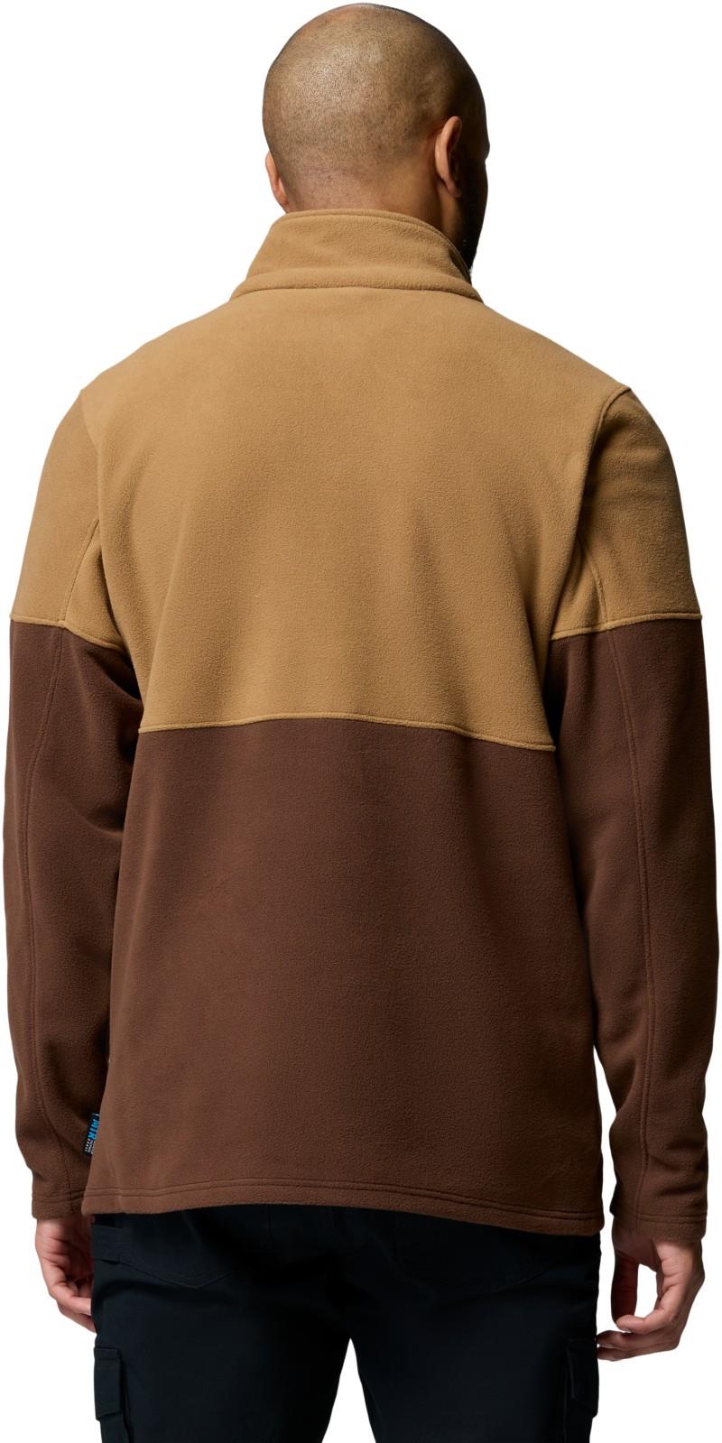 Basin Trail II Half Snap Fleece - Mens - tobacco / delta 1