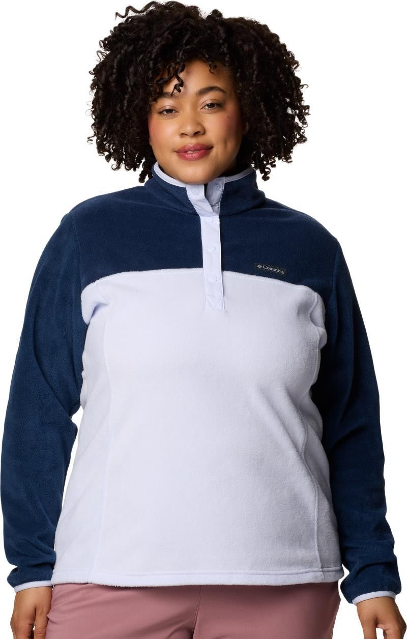 Benton Springs Half-Snap Pullover II, Extended - Womens - collegiate navy / snowdrift 1