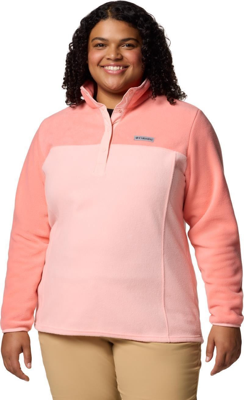 Benton Springs Half-Snap Pullover II, Extended - Womens - pink sand / alpenglow 1
