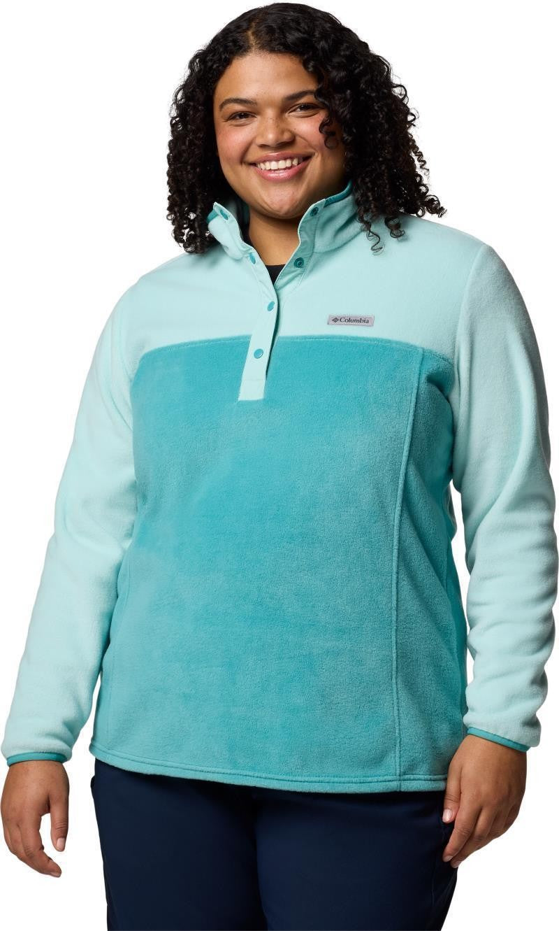 Benton Springs Half-Snap Pullover II, Extended - Womens - teal / spray 1