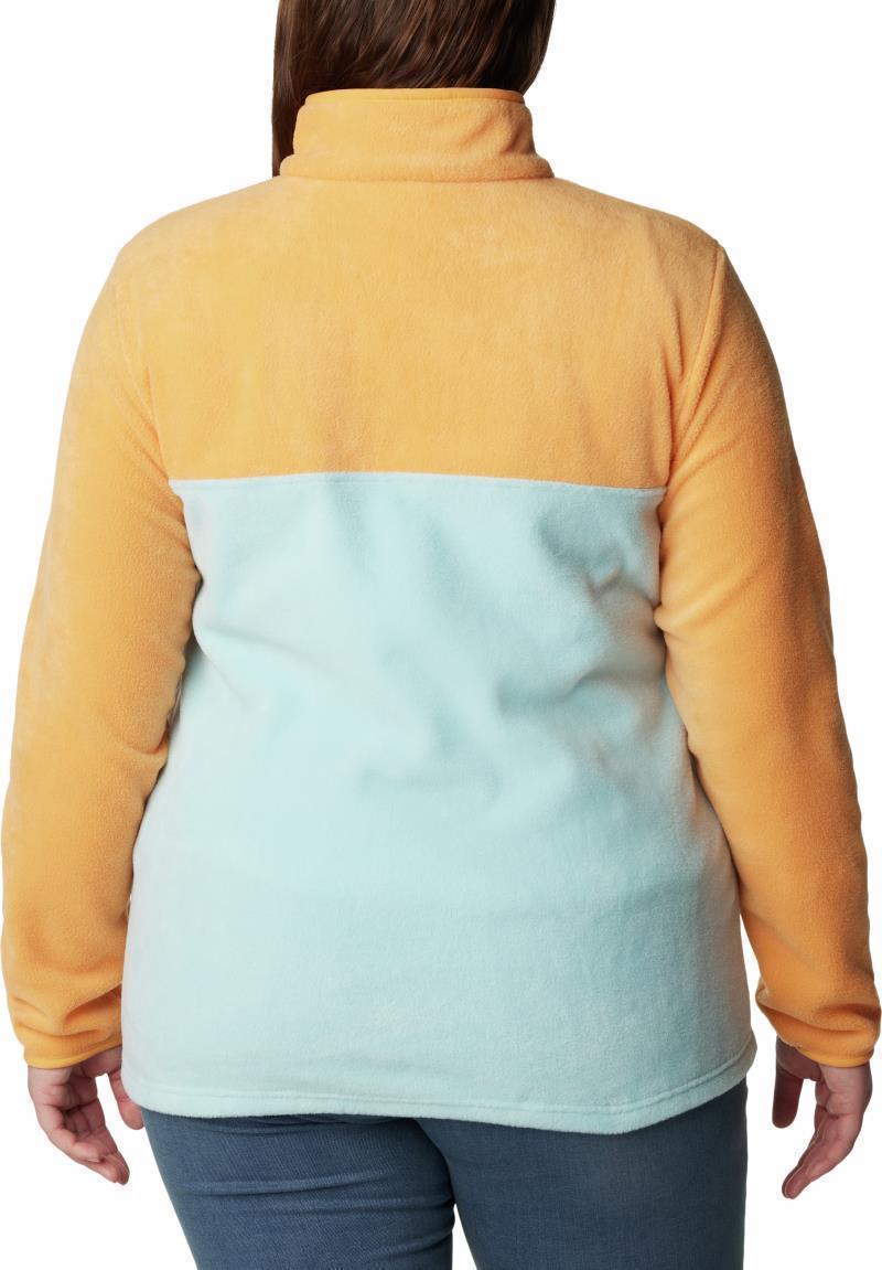 Benton Springs Half Snap Pullover, Extended - Womens - Aqua Haze / Sunset Peach / Dusty Pink 2