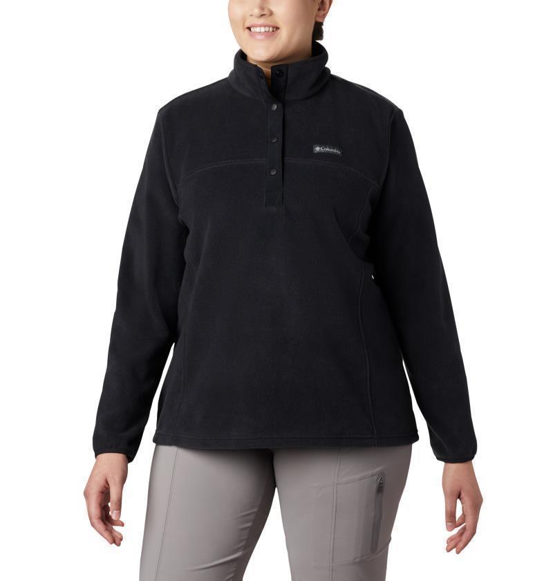 Benton Springs Half Snap Pullover, Extended - Womens - Black 1