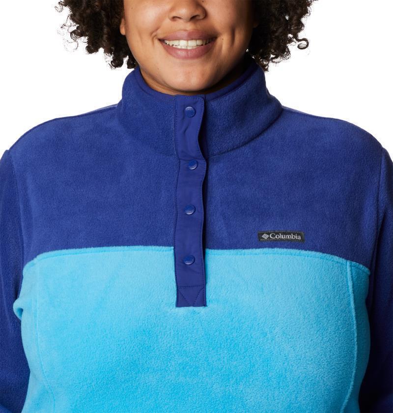 Benton Springs Half Snap Pullover, Extended - Womens - Blue Chill / Dark Sapphire 5