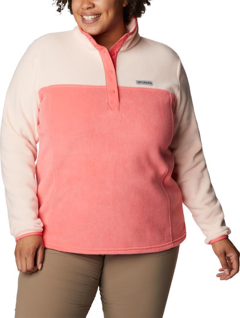 Benton Springs Half Snap Pullover, Extended - Womens - Blush Pink / Peach Blossom 3