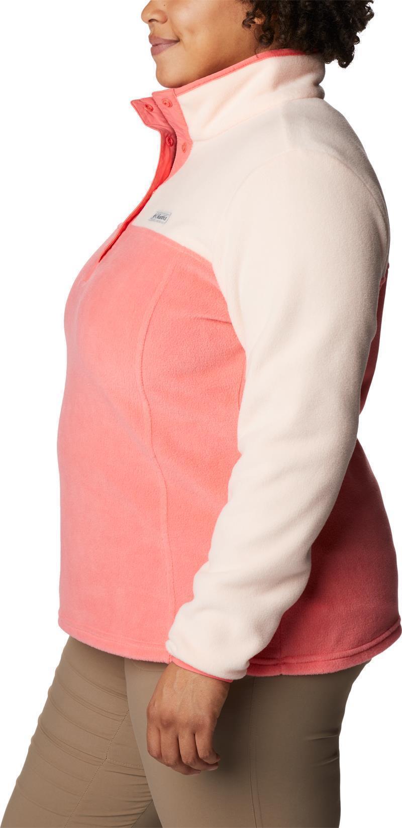 Benton Springs Half Snap Pullover, Extended - Womens - Blush Pink / Peach Blossom 4