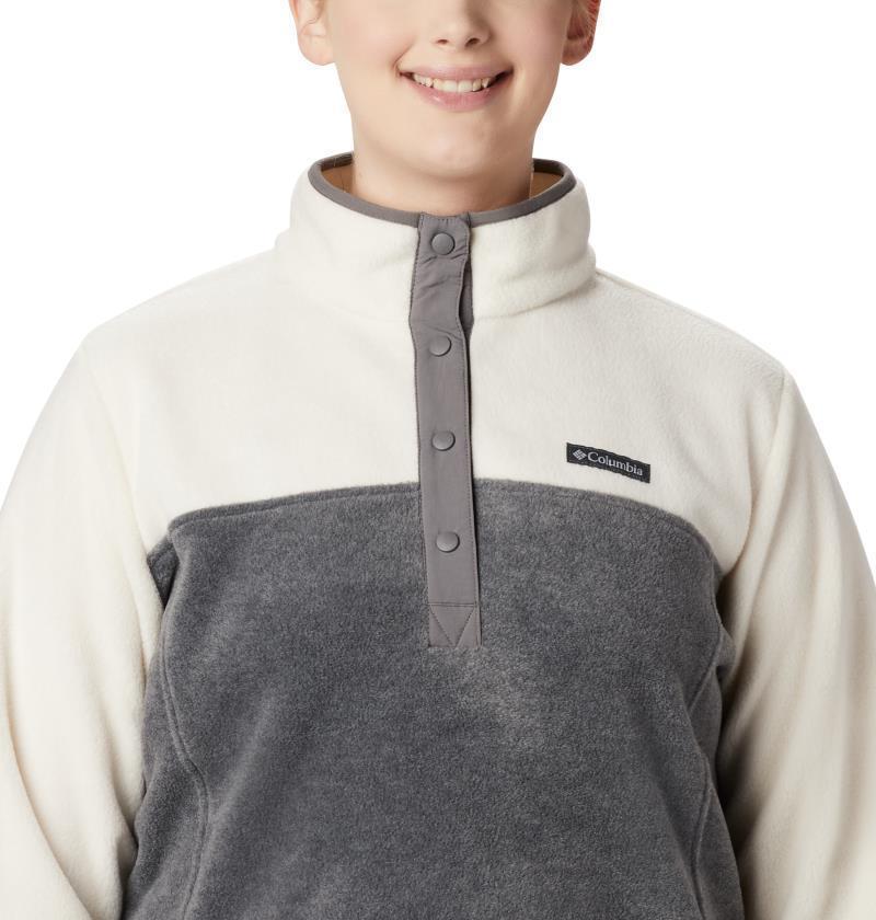 Benton Springs Half Snap Pullover, Extended - Womens - City Grey Heather / Chalk 5