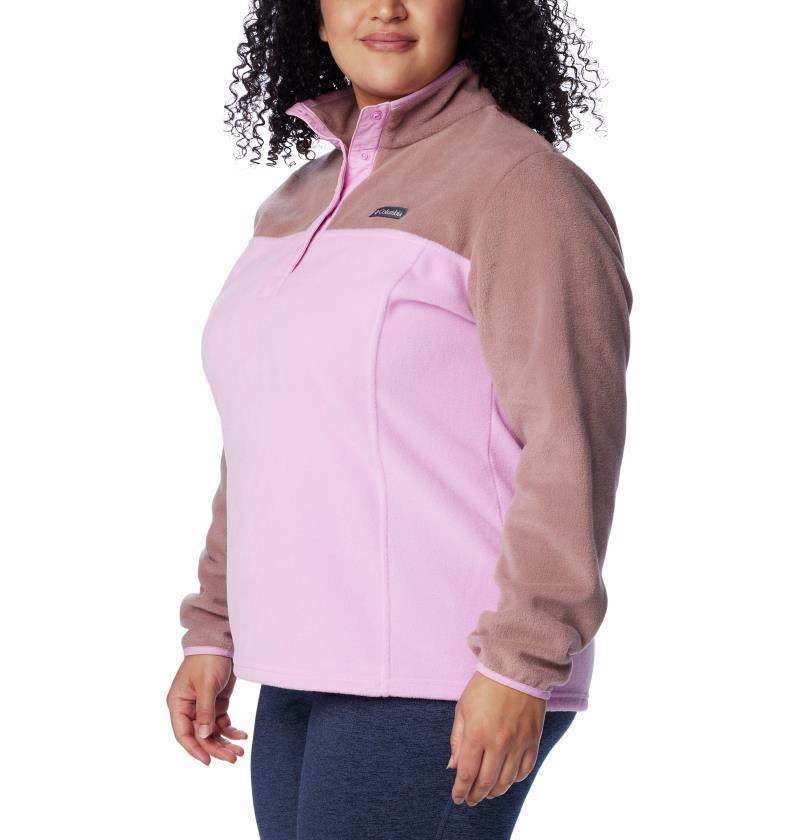 Benton Springs Half Snap Pullover, Extended - Womens - Cosmos / Fig 3