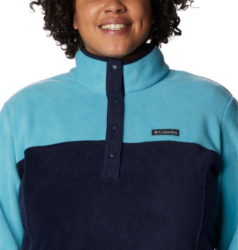 Benton Springs Half Snap Pullover, Extended - Womens - Dark Nocturnal / Sea Wave 5
