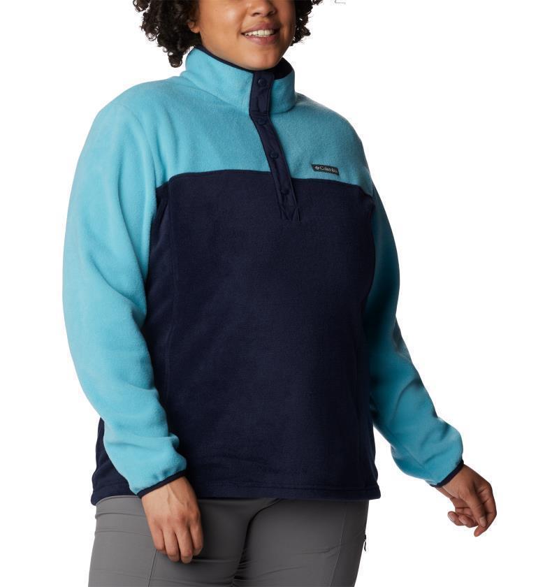 Benton Springs Half Snap Pullover, Extended - Womens - Dark Nocturnal / Sea Wave 2