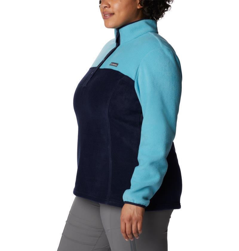 Benton Springs Half Snap Pullover, Extended - Womens - Dark Nocturnal / Sea Wave 4