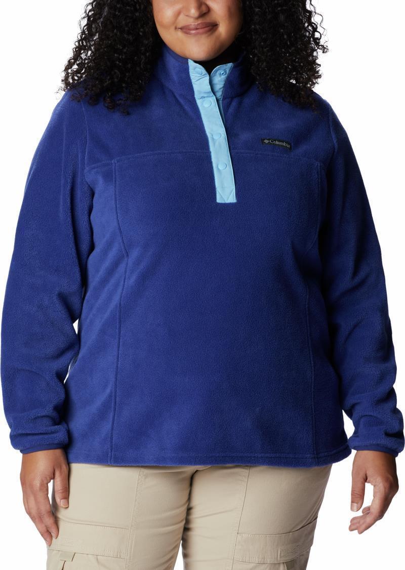 Benton Springs Half Snap Pullover, Extended - Womens - Dark Sapphire / Vista Blue 1